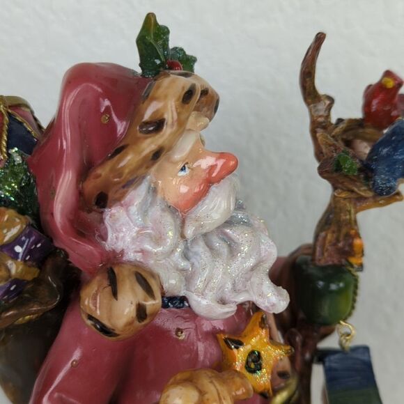 Ceramic Santa Claus Figurine Wonderful Detail! 10" Tall - Picture 12 of 17